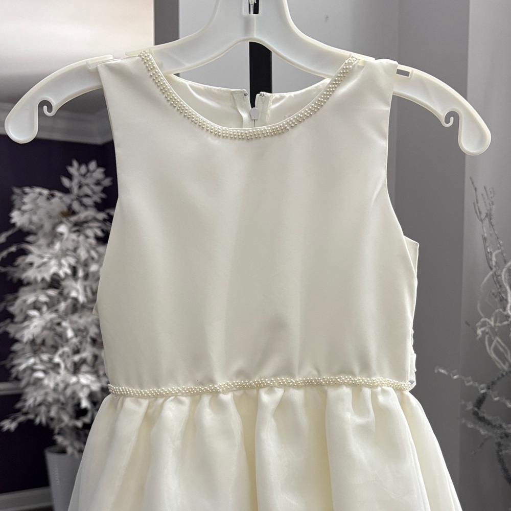 Charming Ivory Kids Formal Dress